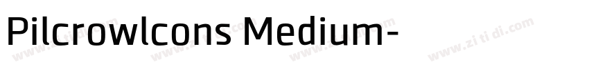Pilcrowlcons Medium字体转换